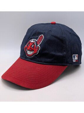 Cleveland Indians Hat Cap Strap Back Chief Wahoo MLB Baseball Adult OC Sports